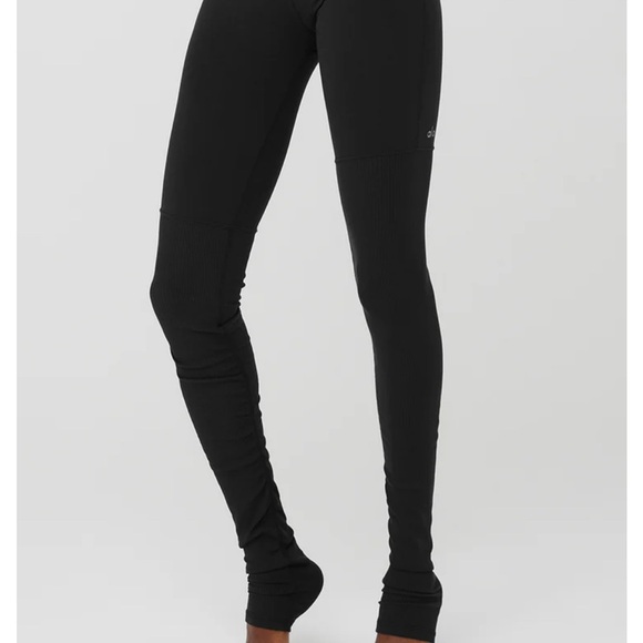 Alo Yoga NWOT Airbrush High-Waist Highlight Goddess Legging Black Size XSmall - Picture 3 of 10